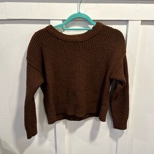 American Eagle deep brown sweater